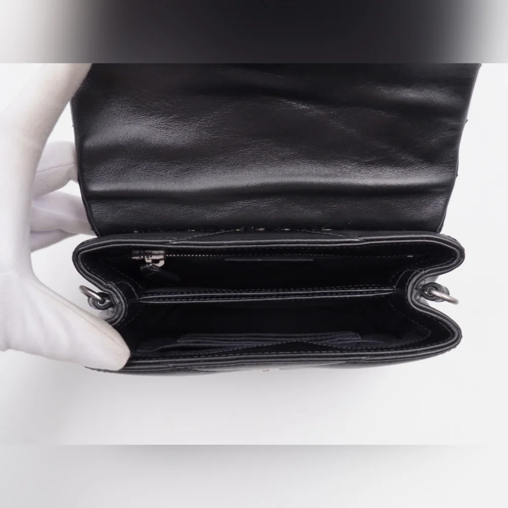 CF49 💟 Saint Laurent Loulou Shoulder Bag Matelasse Chevron Leather Toy - Picture 13 of 15